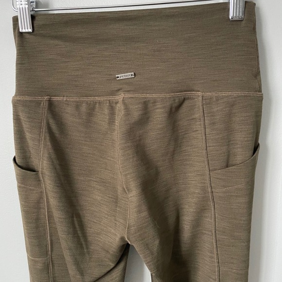 Prana Brown High Waisted Pocket Leggings Athleisure Activewear Size Women's M - Picture 9 of 11